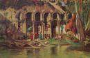 Fondaco dei Turchi a Venezia -   Olio su tavola, 120x185  - 